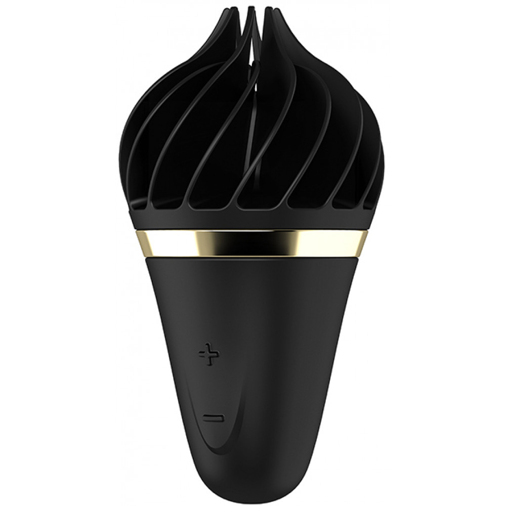 Разное - Вибростимулятор клиторальный Satisfyer Sweet Treat Spinnator в форме мороженого, черный 1