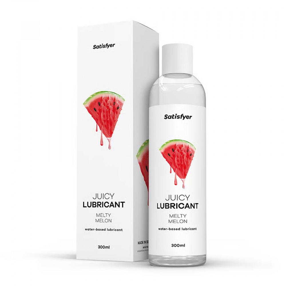 - Лубрикант на водній основі Satisfyer Juicy Lubricant Melty Melon 300 мл (м'яте паковання!!!)