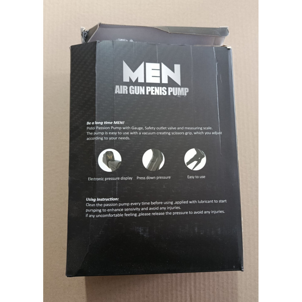  - УЦІНКА - Вакуумна помпа з манометром CANWIN Men Air Gun Penis Pump - P398 9