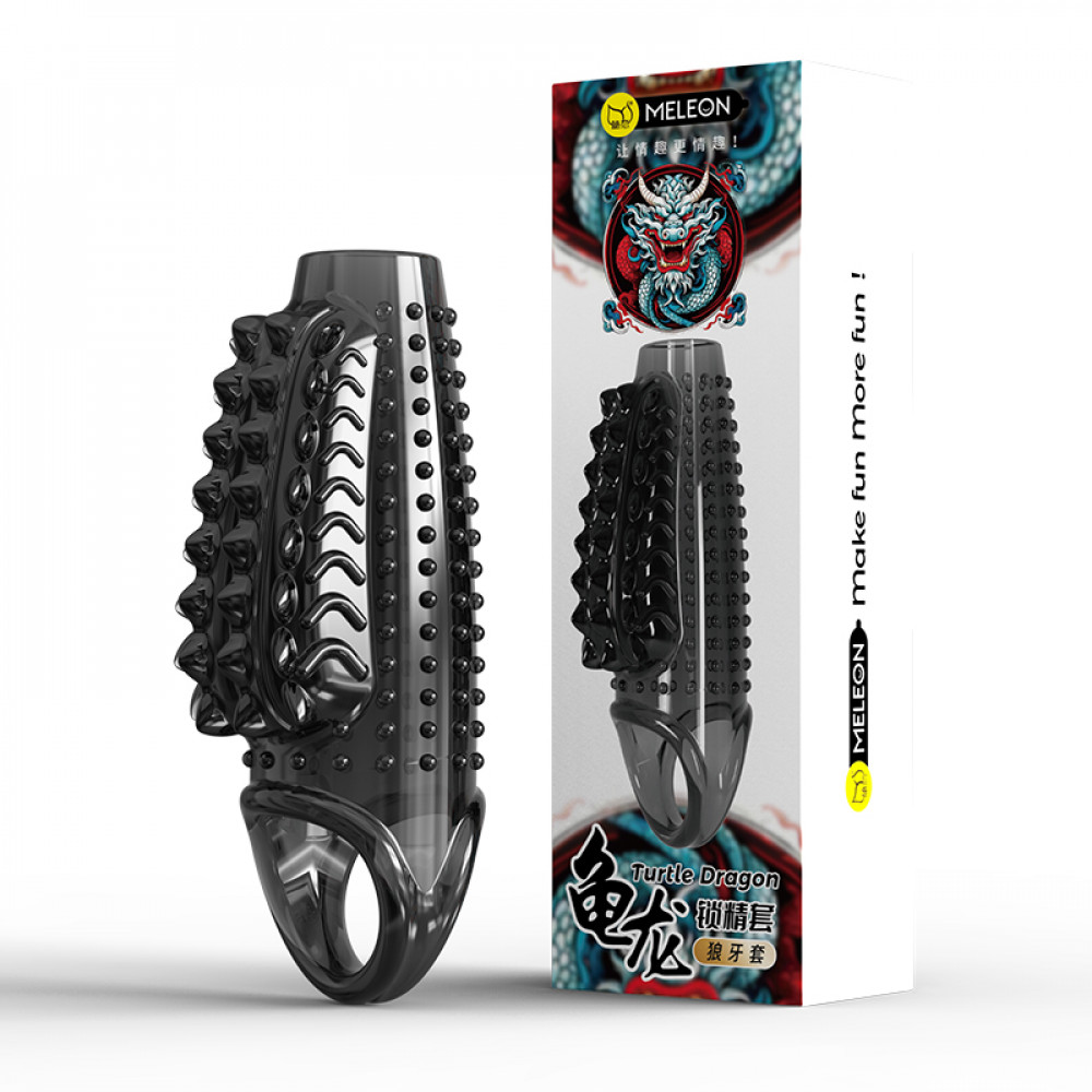 - Стимулююча насадка Meleon - Dragon Ejaculation Control Sleeve, PS-17