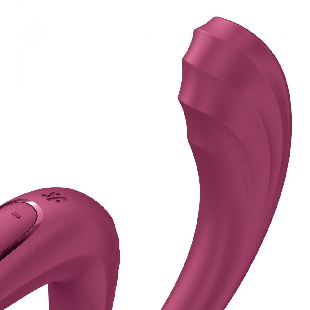 Секс игрушки - Вагинально-клиторальный вибратор Satisfyer G for Goddess 3 Wine Red (мятая упаковка!!!) 4