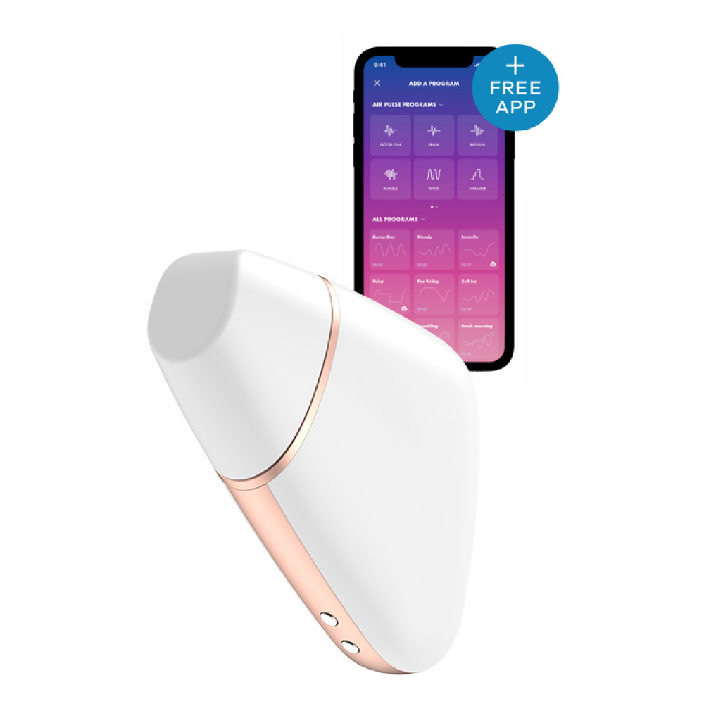 Разное - Бесконтактный смарт-стимулятор клитора Satisfyer Love Triangle белый