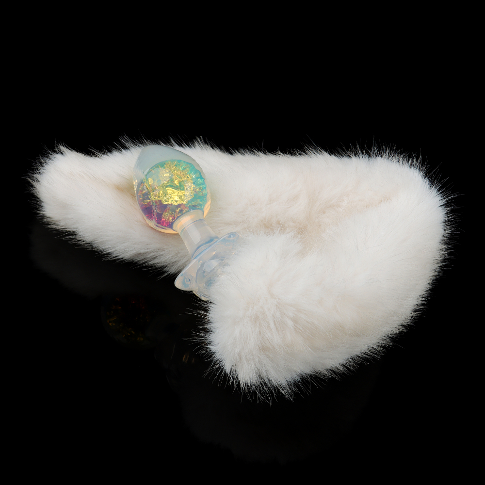 Анальные игрушки без вибрации - Анальная пробка с боковым рельефом UNIVIBE, силиконовая с камнем, 9.3 х 4 см 9