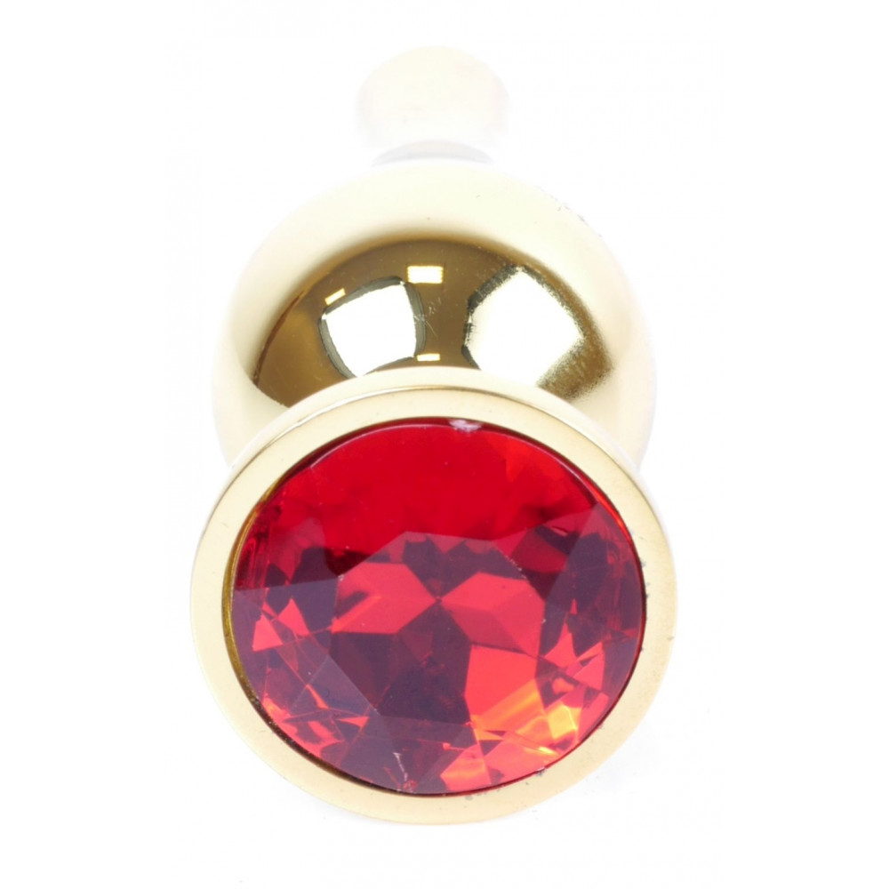 Анальные игрушки - Анальная пробка Boss Series - Jewellery Gold BUTT PLUG Red, BS6400064 8