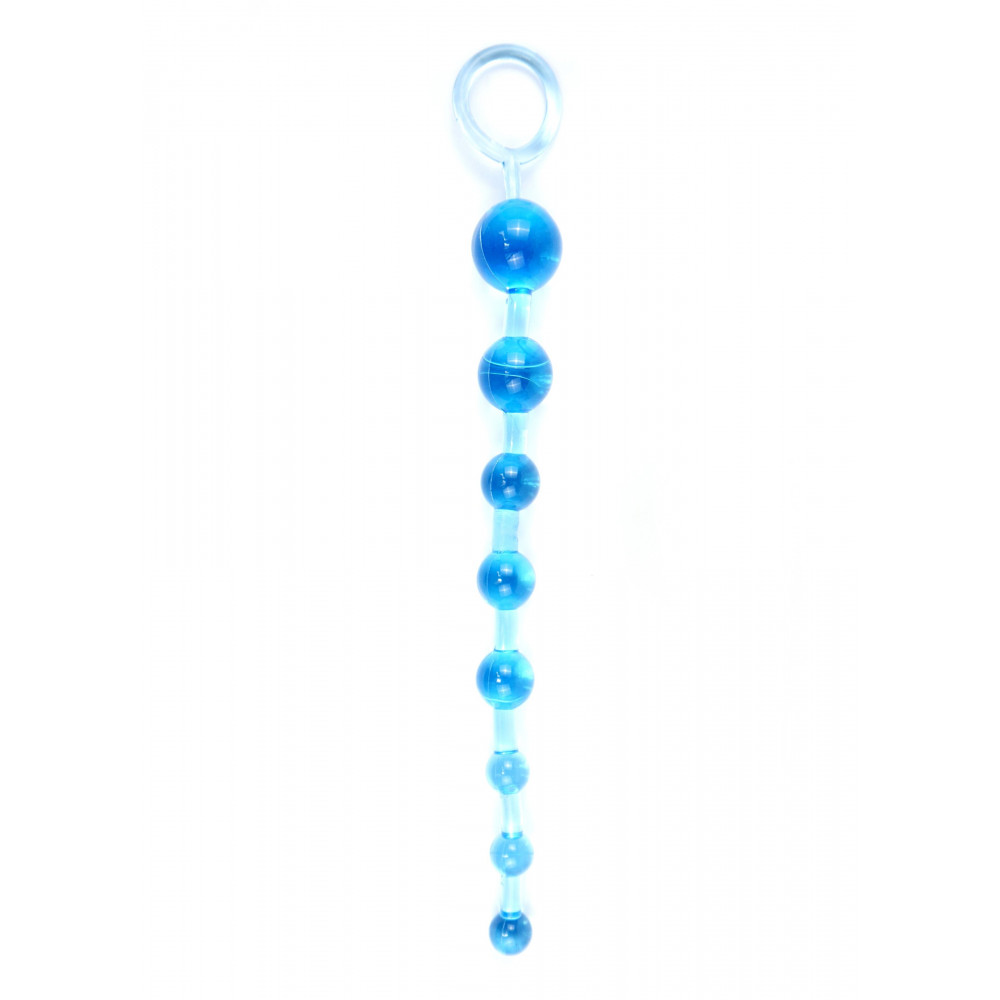 Анальные игрушки - Анальные бусы Jelly Anal Beads BLUE, BS6700087 2