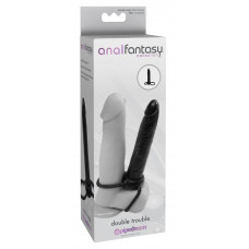 Насадка на член для подвійного проникнення Pipedream Anal Fantasy чорна