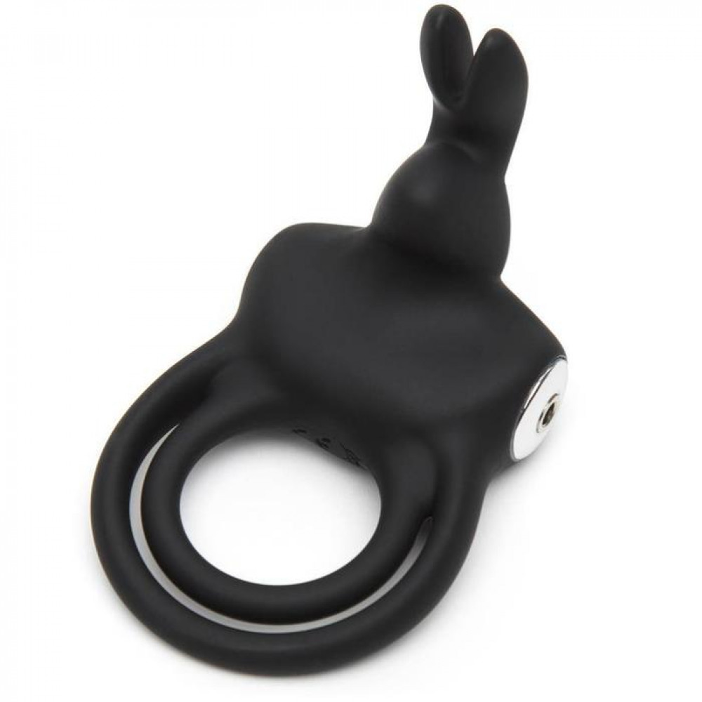 Эрекционные кольца с вибрацией - Двойное эрекционное кольцо с вибрацией Happy Rabbit Stimulating Rechargeable Rabbit Cock Ring