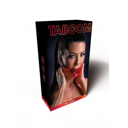 Кляп з декоративною трояндою Taboom Wild Roses Ball Gag чорний-червоний