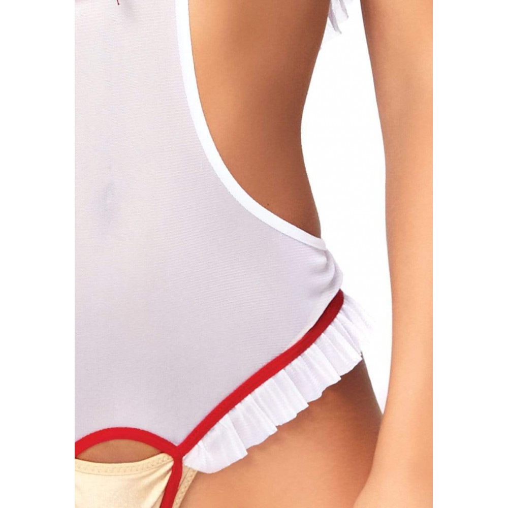 Эротические костюмы - Костюм сексуальной медсестры One Size Naughty Nurse Roleplay Lingerie Set от Leg Avenue 1