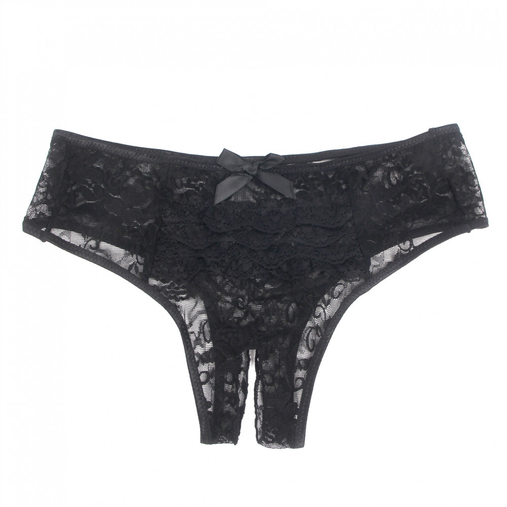 Різне - Мереживні труси з доступом Star Night, чорні, L 3