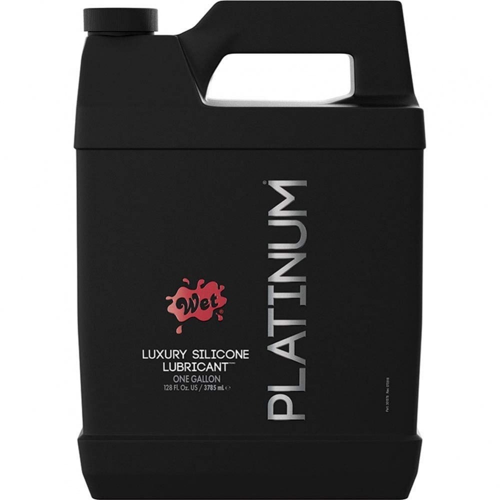 Лубриканты - Лубрикант на силиконовой основе WET Platinum One Gallon 3785 мл 3