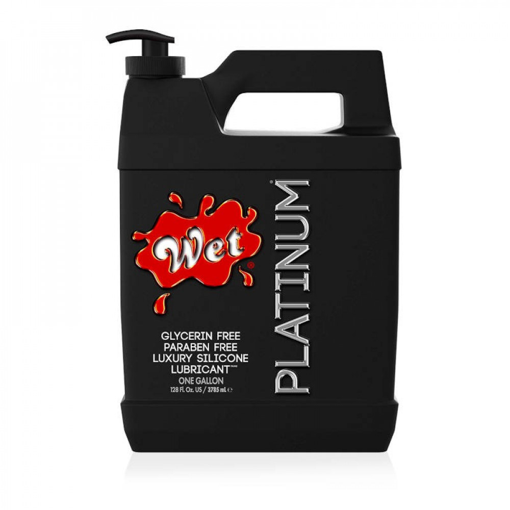 Лубриканты - Лубрикант на силиконовой основе WET Platinum One Gallon 3785 мл