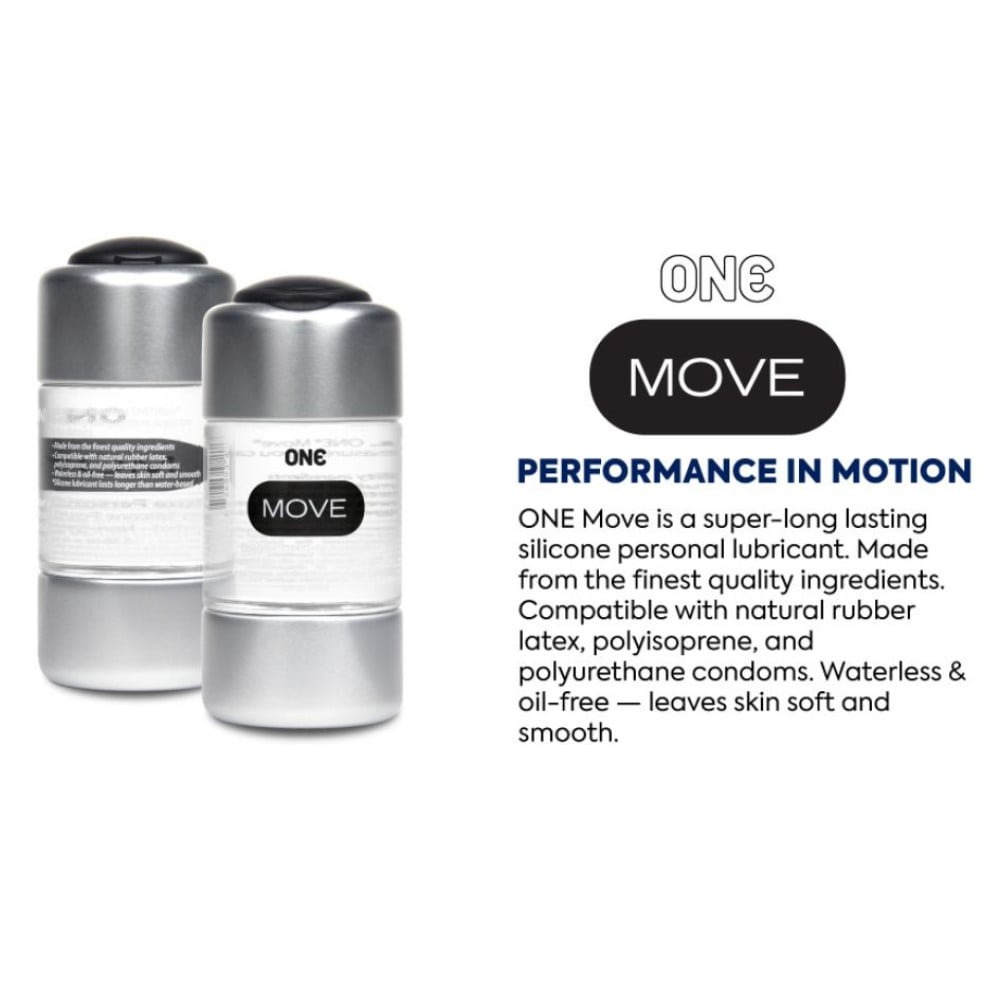Різне - Лубрикант ONE Move Bottle на силіконовій основі, 100 мл 2