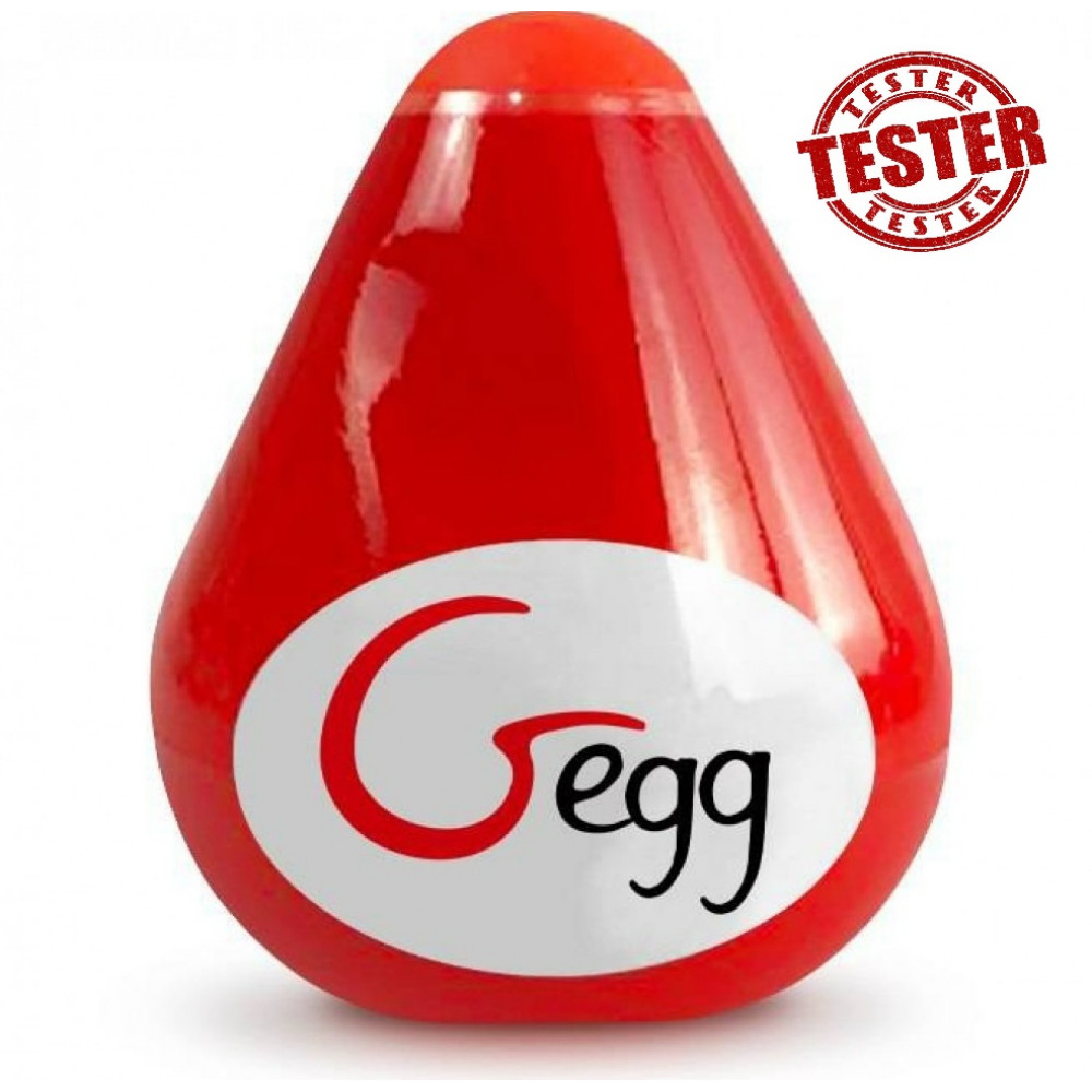 Разное - Мастурбатор многоразовый яйцо Gegg - Красный (ПРИ ПОКУПКЕ 3 ЭД) подарок за 1 грн)