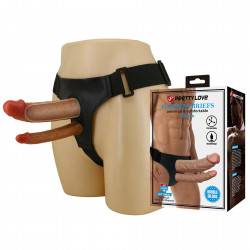 Чоловічий анально-вагінальний страпон PRETTY LOVE - Harnes Briefs KEAREN 6.9", BW-022106