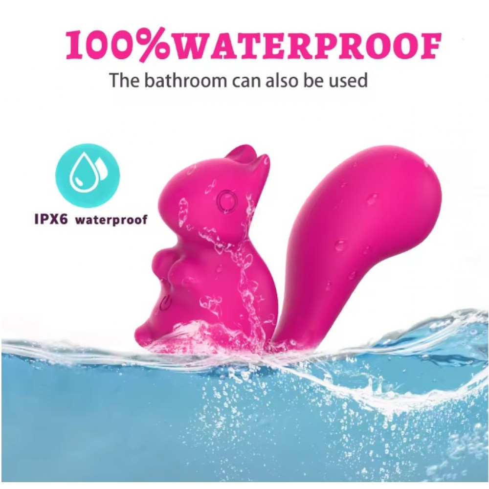 Вибропули и мини-вибраторы - Мини-вибратор клиторальный Every Night Toys Debbie в форме белочки розовый, 10 режимов вибрации 3