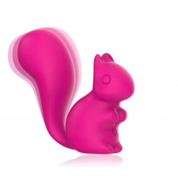 Мини-вибратор клиторальный Every Night Toys Debbie в форме белочки розовый, 10 режимов вибрации