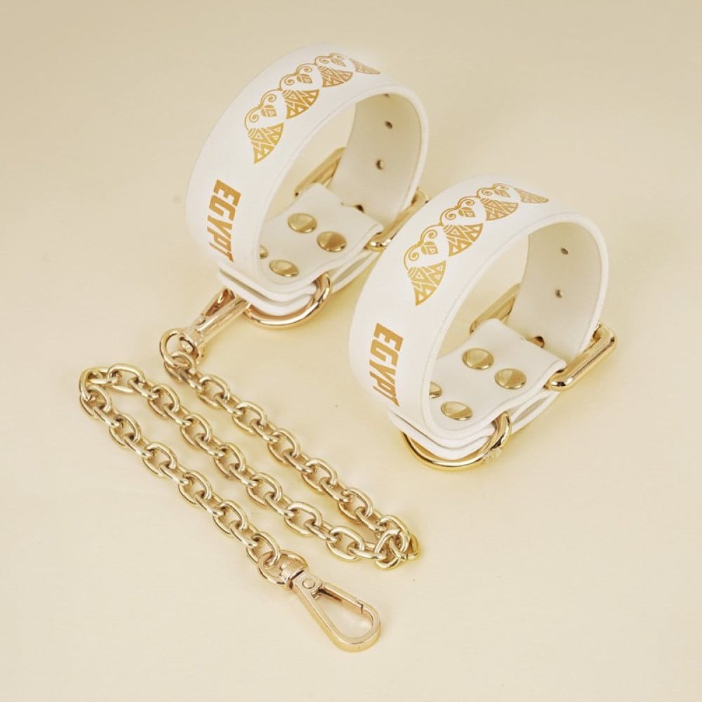 Різне - Набір БДСМ Roomfun Egyptian Cat Bondage Kit 9 предметів, білий 6