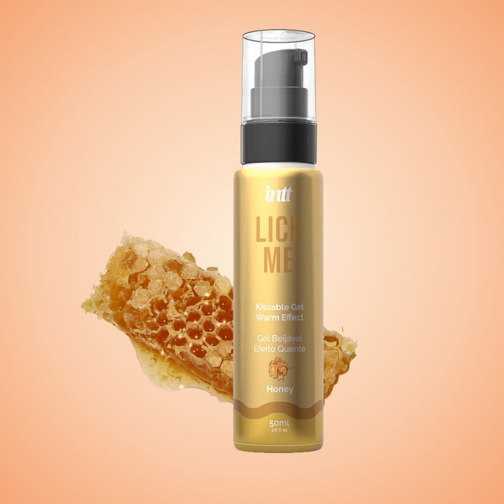  - Съедобный гель со вкусом меда Intt Lick me Honey и согревающим эффектом, 50 мл 1