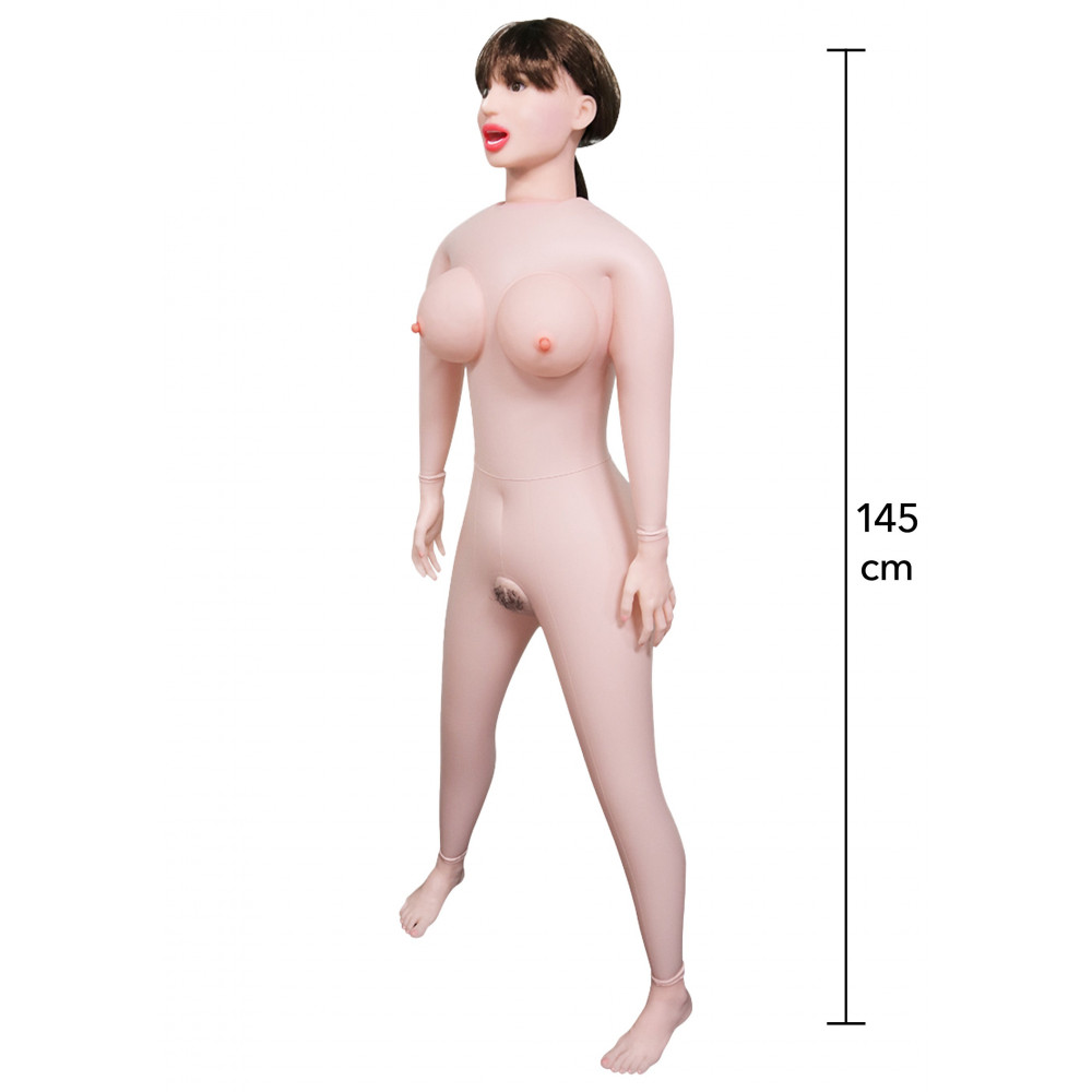Мастурбатори - Секс-лялька Hidden Desire Foxy Roxy Fuck Dolls з вагіною, ротом і анусом, бежева, 145 см 1