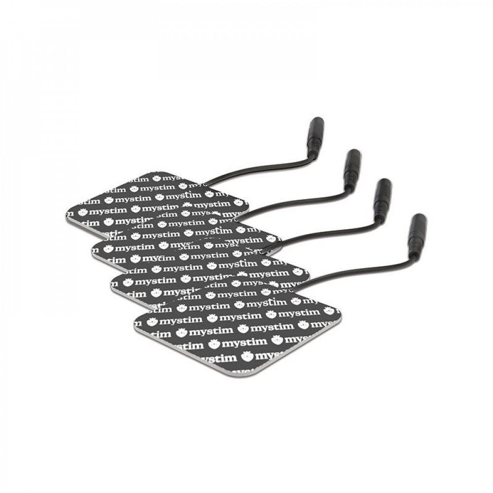 Різне - Самоклейні електроди Mystim (4 шт) для електростимуляції, провідні