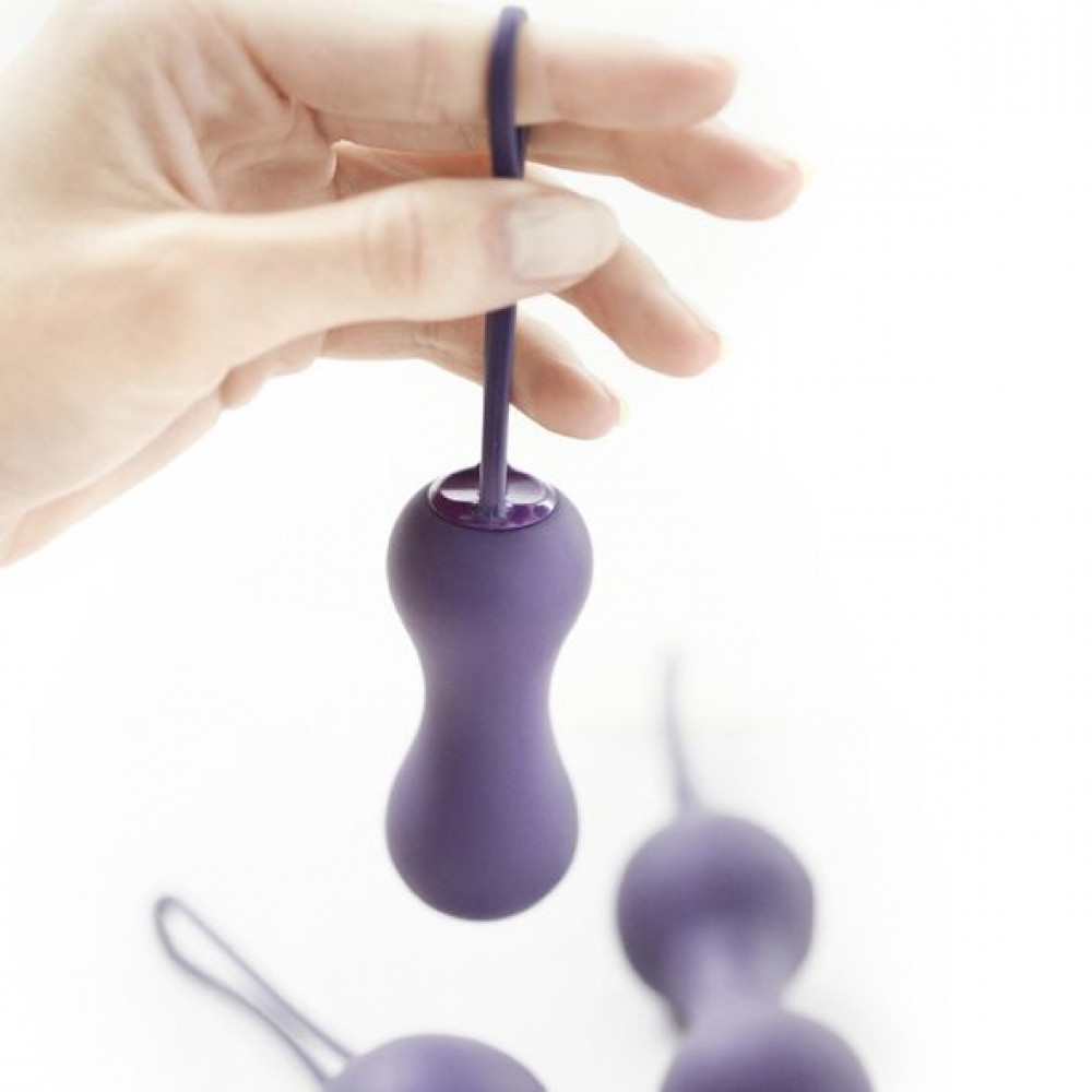 Вагинальные шарики - Набор вагинальных шариков Je Joue - Ami Purple, диаметр 3,8-3,3-2,7см, вес 54-71-100гр 1