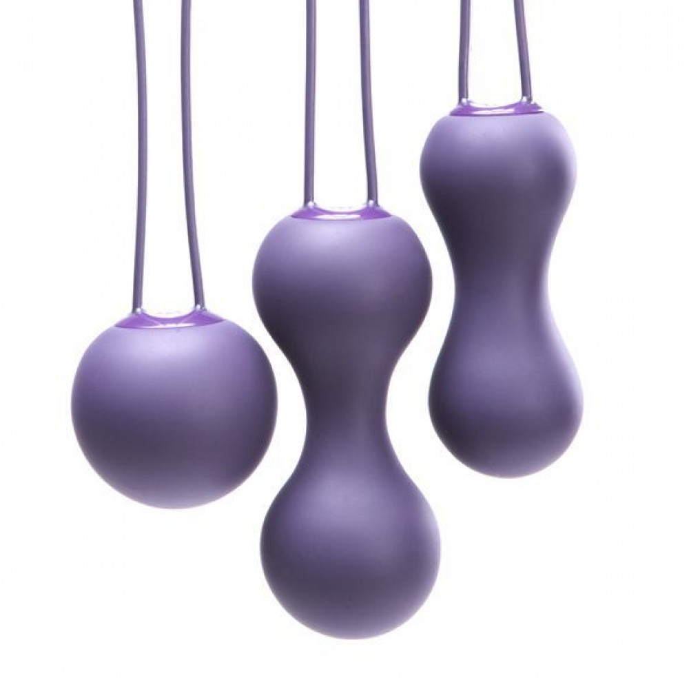 Вагинальные шарики - Набор вагинальных шариков Je Joue - Ami Purple, диаметр 3,8-3,3-2,7см, вес 54-71-100гр 2