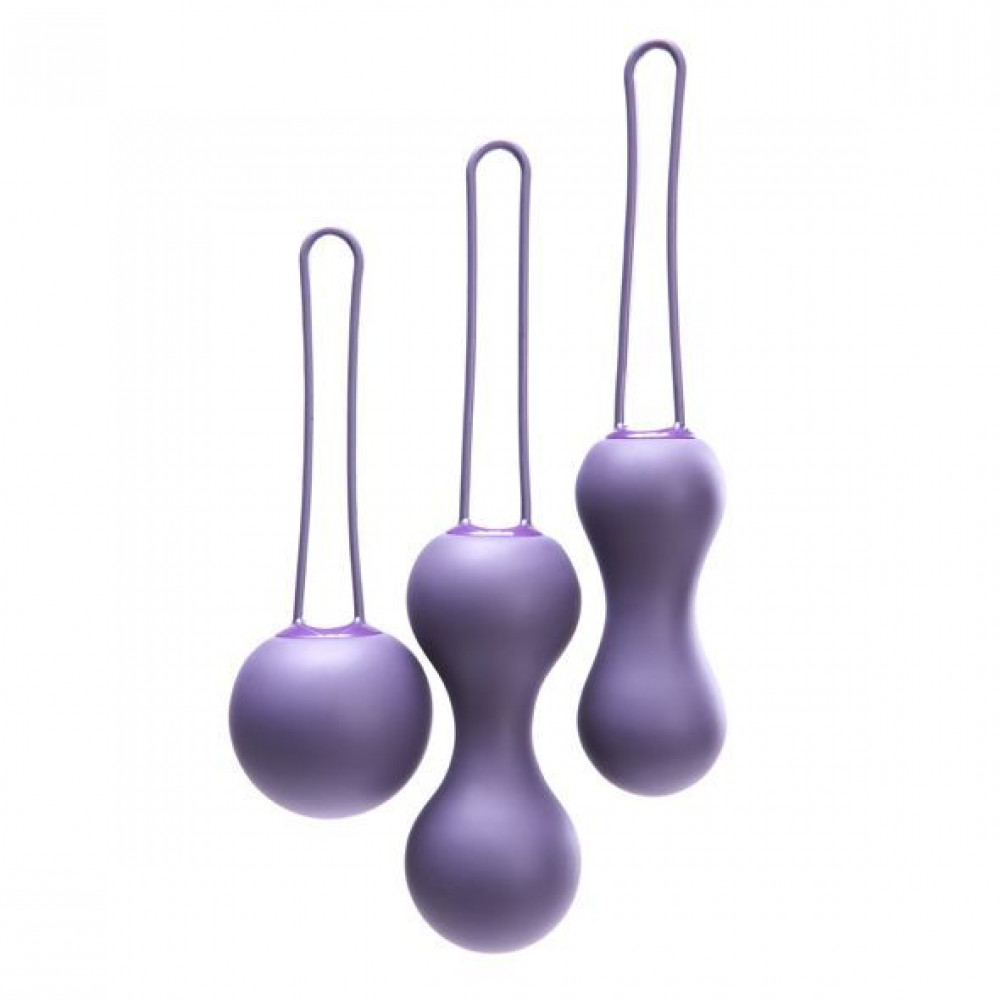 Вагинальные шарики - Набор вагинальных шариков Je Joue - Ami Purple, диаметр 3,8-3,3-2,7см, вес 54-71-100гр