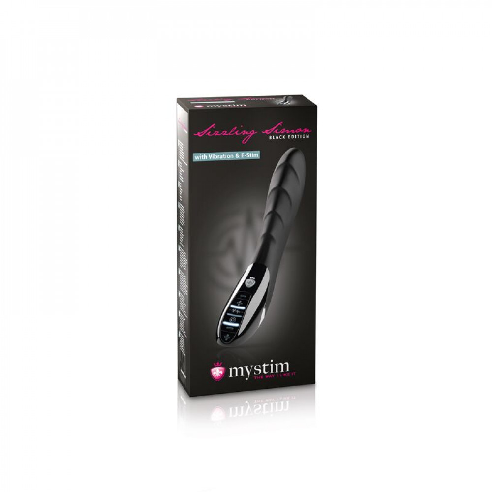 Різне - Вібратор з електростимуляцією Mystim Sizzling Simon eStim Black, міостимулятор 11