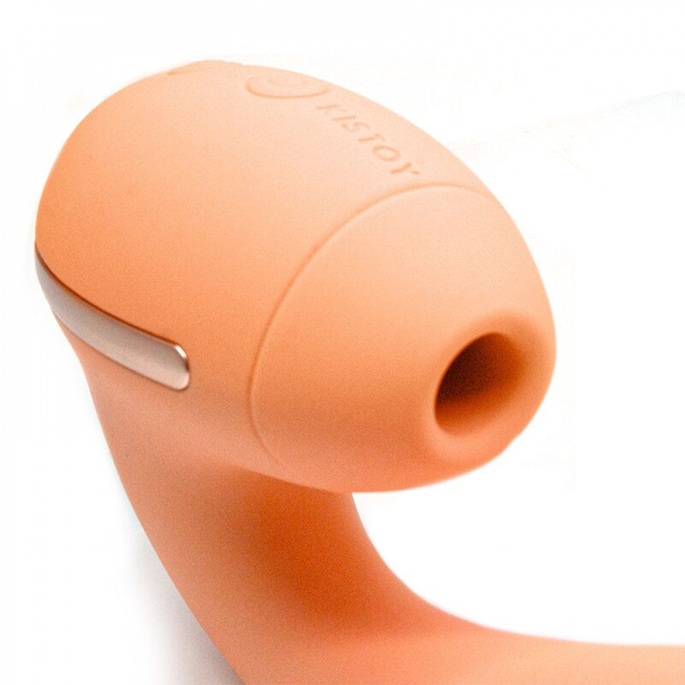 Вибраторы вакуумные - Вакуумный вибратор KISTOY Tina Mini Orange, вагинально-клиторальный 4