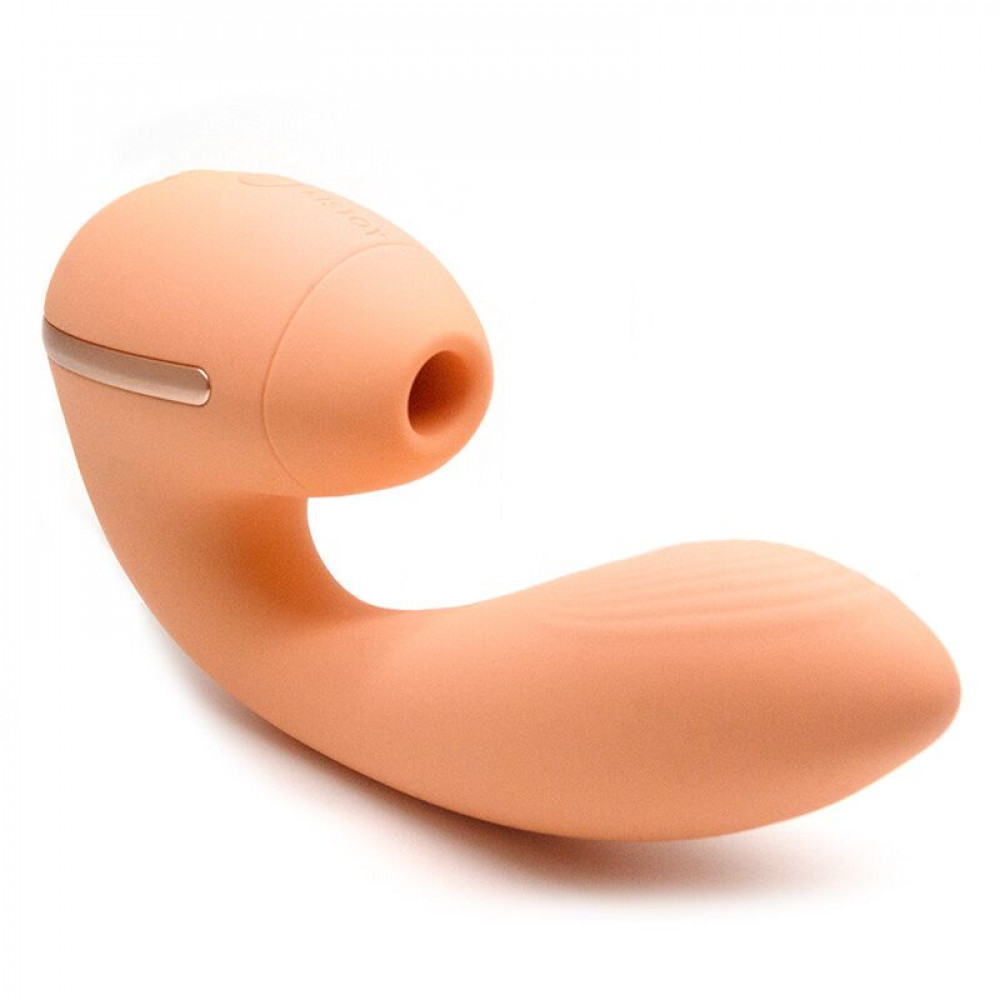Вибраторы вакуумные - Вакуумный вибратор KISTOY Tina Mini Orange, вагинально-клиторальный