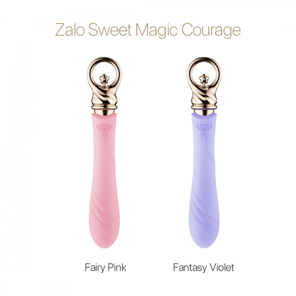 Стимулятор точки G - Вибратор для точки G с подогревом Zalo Sweet Magic - Courage Fairy Pink 2