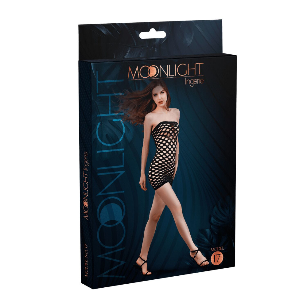 Сексуальные платья - Сетчатое платье Moonlight Model 17 XS-L Black 2