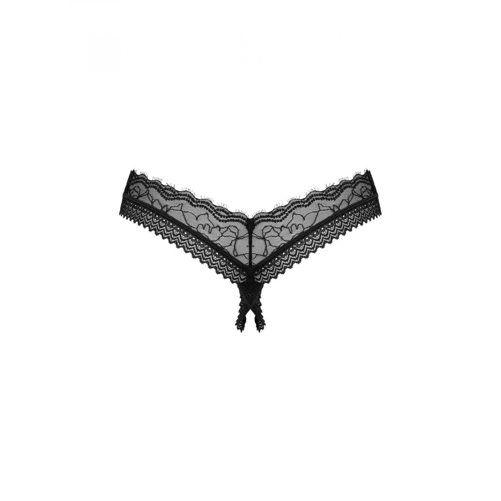 Сексуальные трусики - Трусики Obsessive Medilla crotchless thong XL/2XL 6