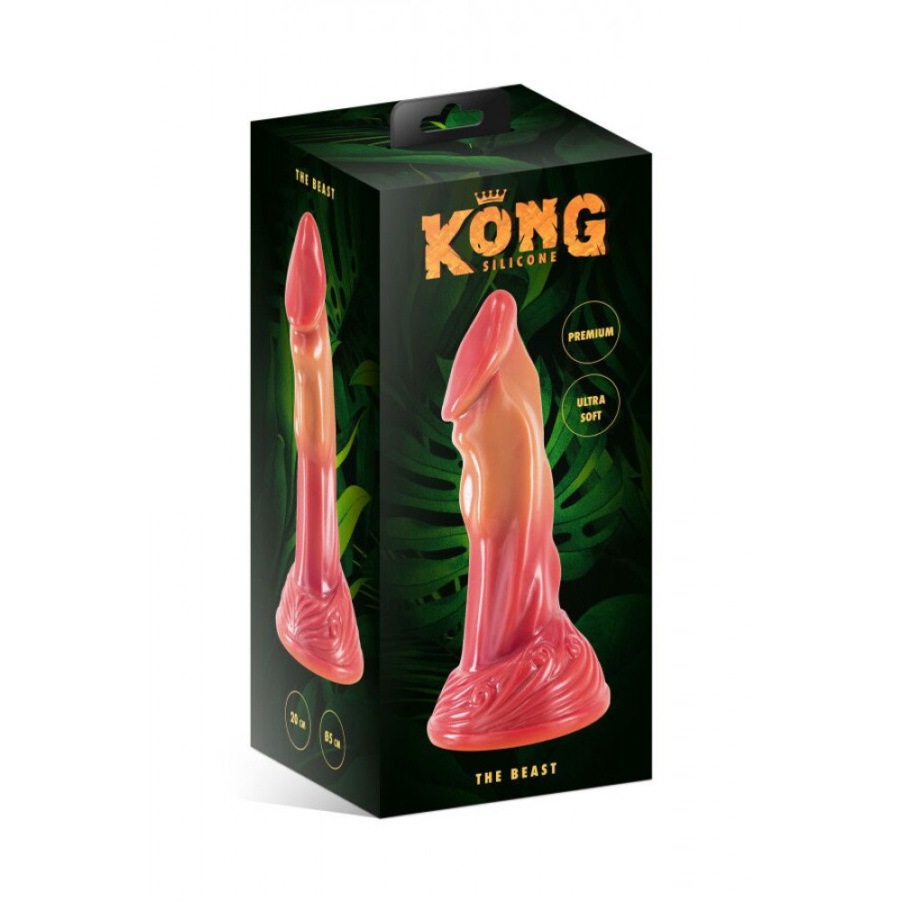 Фалоімітатор - Фентезійний фалоімітатор Kong Silicone The Beast, довжина 21,4 см, діаметр 4 см 1