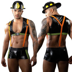 Мужской эротический костюм пожарного JSY 9108 One Size 