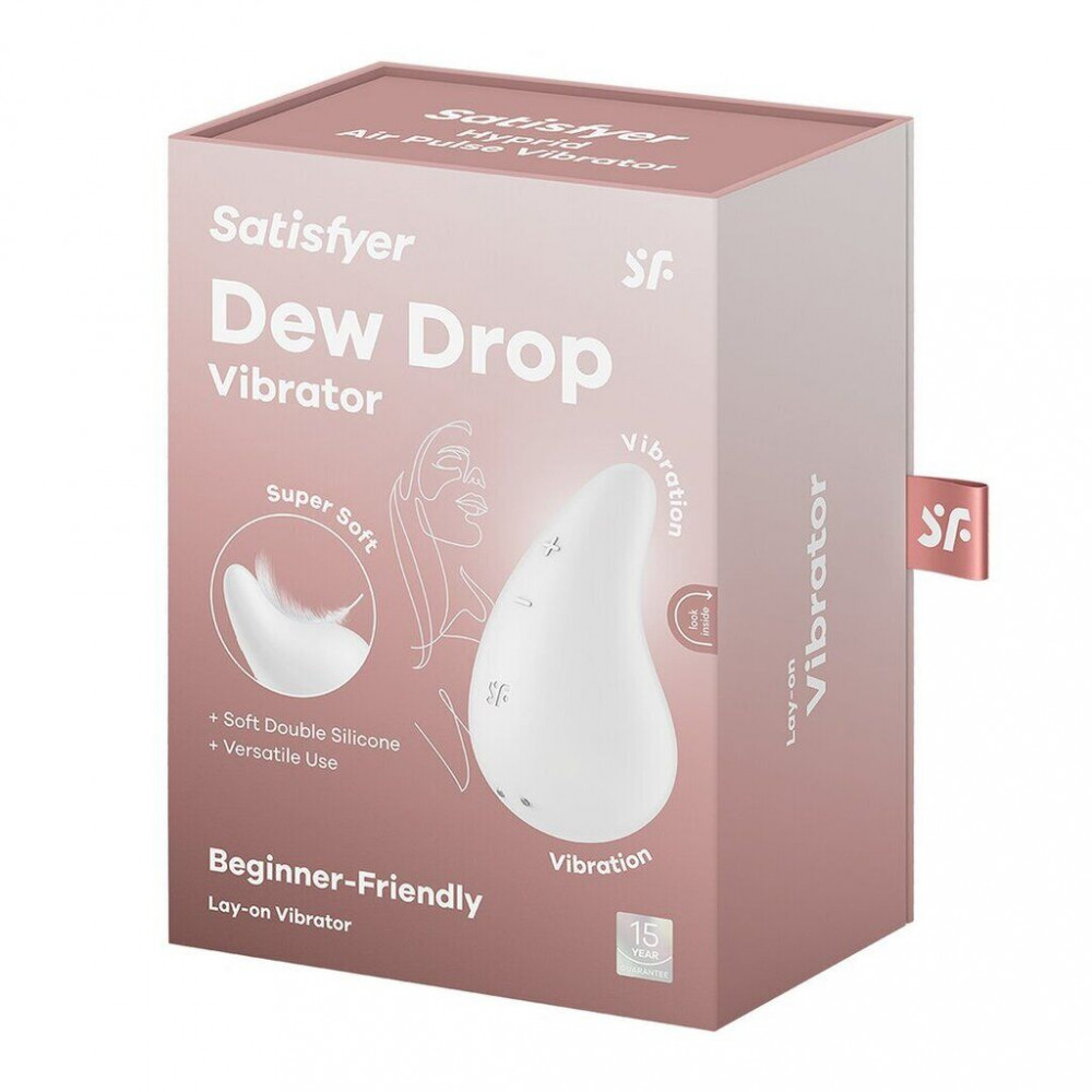 Клиторальный вибратор - Вибратор Satisfyer Dew Drop White 5