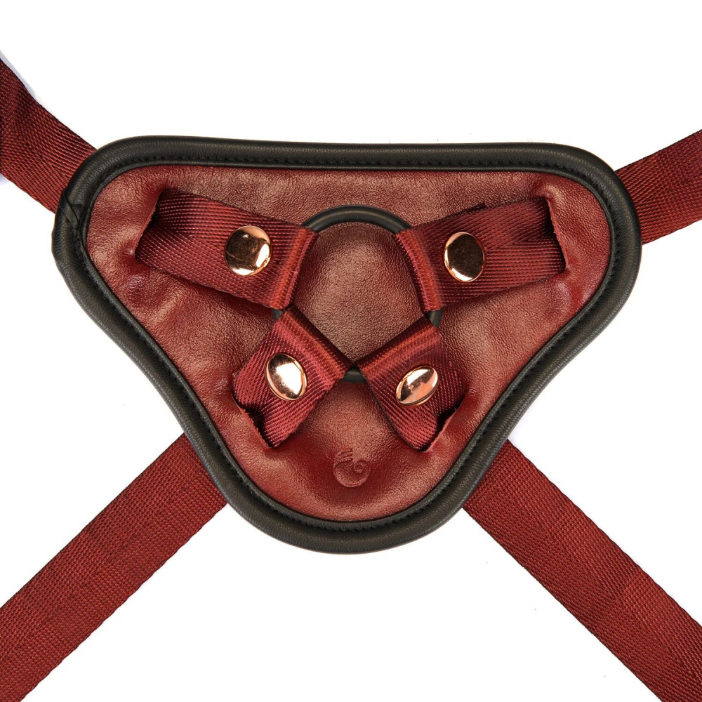 Страпони - Трусики для страпона Liebe Seele Wine Red Strap-on Harness 2