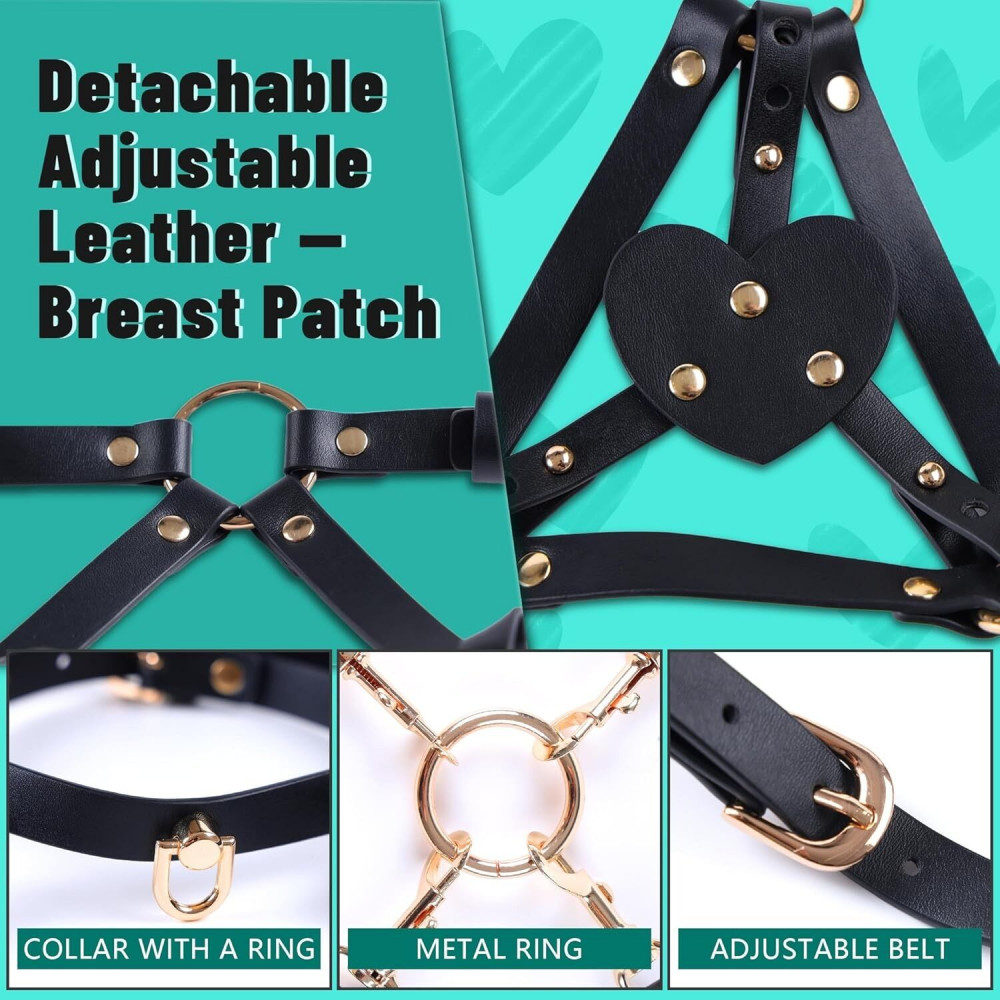 Анальные игрушки без вибрации - БДСМ-набор LOCKINK YEAHWOW Forced Nadu pose correction set 3