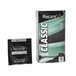 Презервативы Holographic Recare Classic Condoms 12 шт, классические