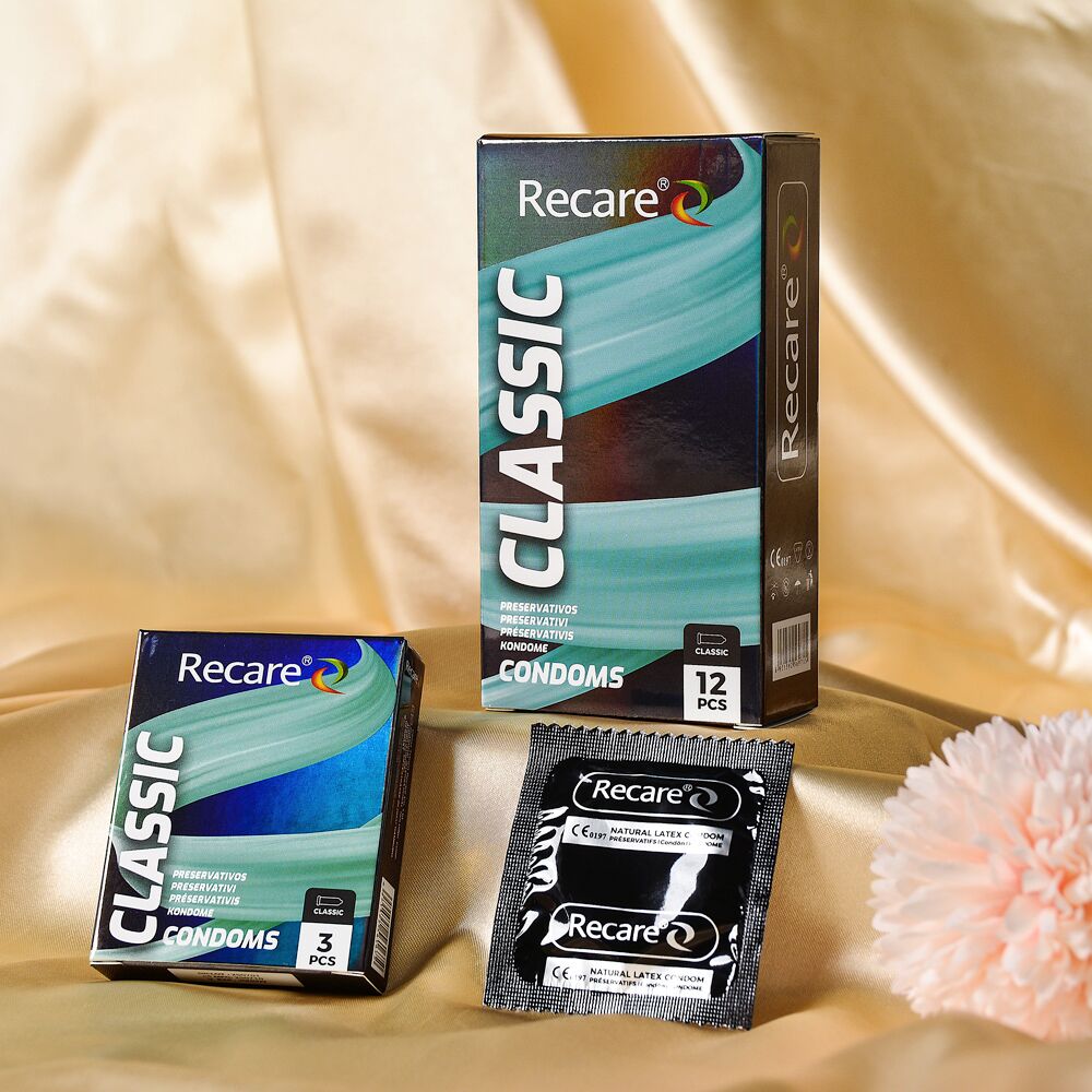 Презервативы - Презервативы Holographic Recare Classic Condoms 12 шт, классические 4