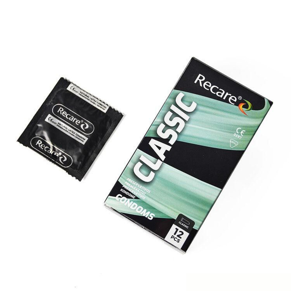 Презервативы - Презервативы Holographic Recare Classic Condoms 12 шт, классические 1
