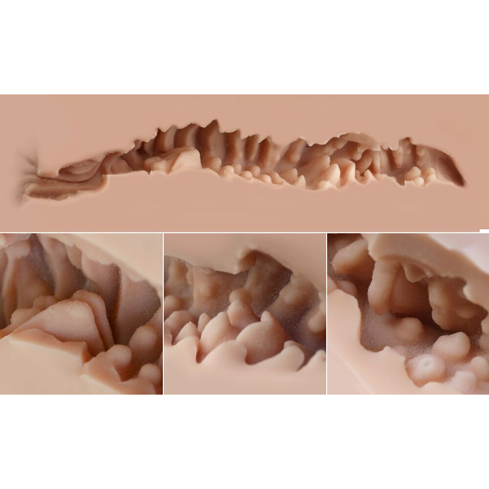 Мастурбатори без вібрації - Мастурбатор-попка Naked Factory NICOLE, вагіна + анус, дуже реалістичний, наскрізний 17