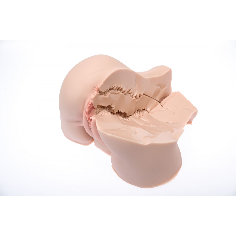 Мастурбатори без вібрації - Мастурбатор-попка Naked Factory NICOLE, вагіна + анус, дуже реалістичний, наскрізний 19