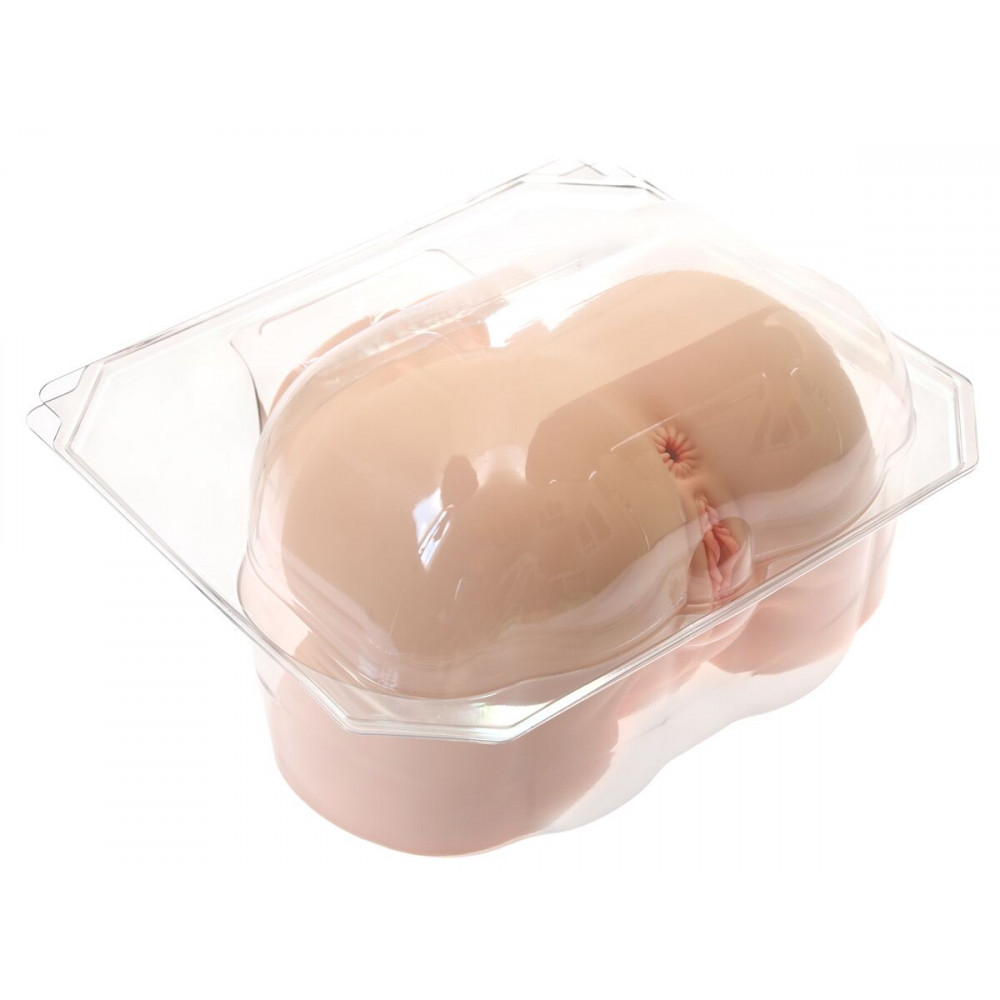 Мастурбатори без вібрації - Мастурбатор-попка Naked Factory NICOLE, вагіна + анус, дуже реалістичний, наскрізний 12