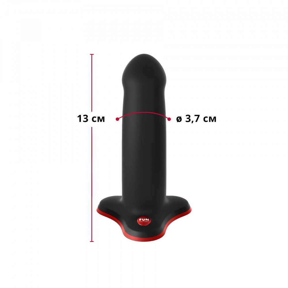 Фалоімітатор - Фалоімітатор Fun Factory AMOR Black, довжина 14,6 см, діаметр 3,7 см, вигнутий 2