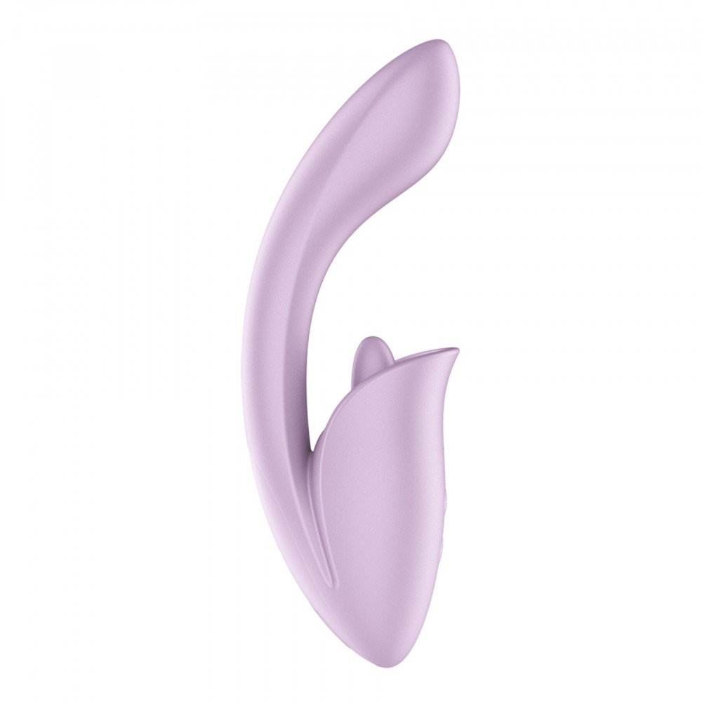 Вібратор-кролик - Вагінально-кліторальний вібратор Satisfyer Tongue Expert з язичком
