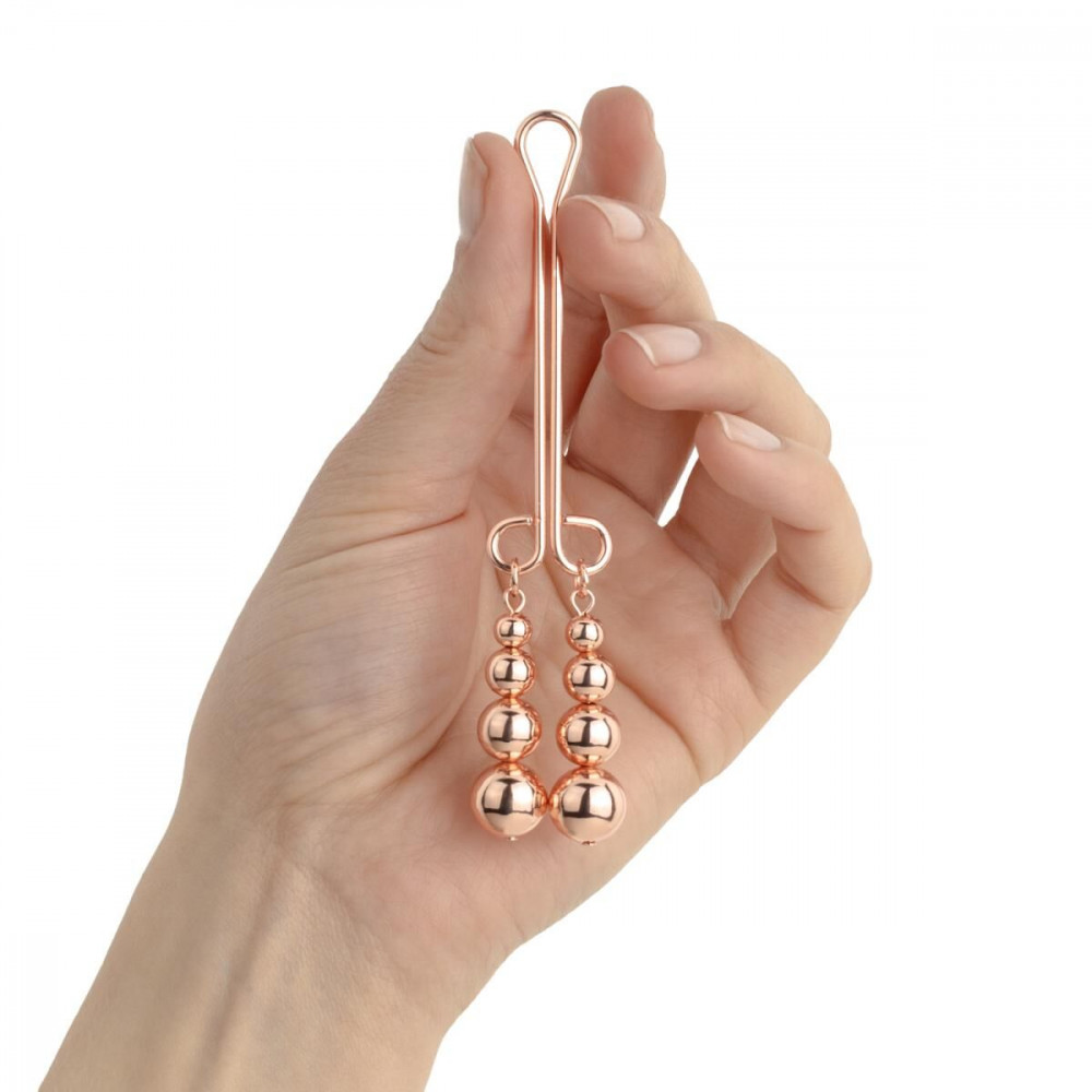  - Затискач для клітора Rosy Gold - Clitoris Clamp - Subtle Weight 4