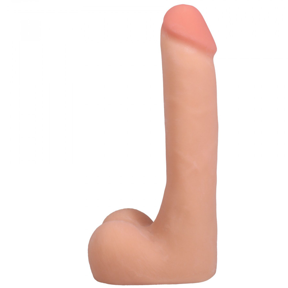 Фалоімітатор - Фалоімітатор Doc Johnson The Realistic Cock ULTRASKYN - 9 Inch with Balls Vanilla 1