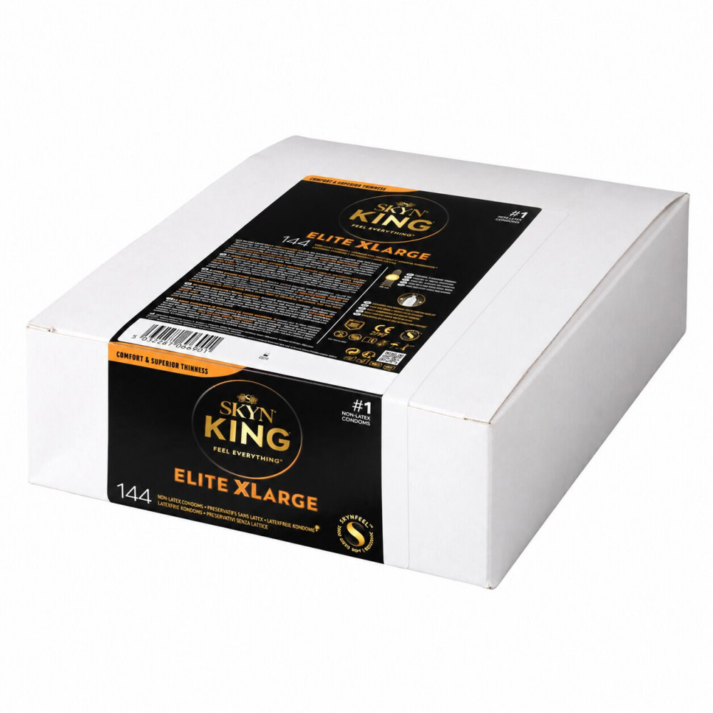 Презервативи - Безлатексні преміум-презервативи SKYN King Elite XLarge 144 шт